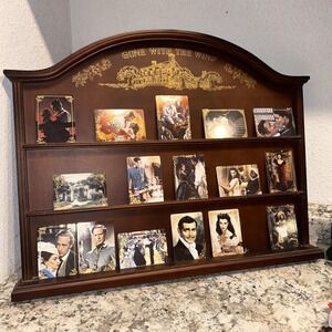 Gone with the Wind Porcelain Collector Cards &‎ Wood Display-Hamilton Collection
